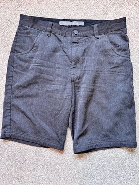 Mens Icebreaker 9” Midweight Outdoor EscapeShorts Size 32 Merino Wool Dark Grey